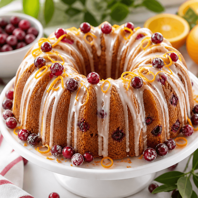 Cranberry Orange Bundt Cake
