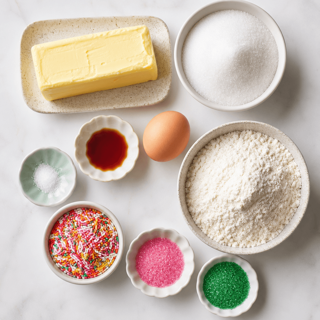 Classic Spritz Cookies ingredients