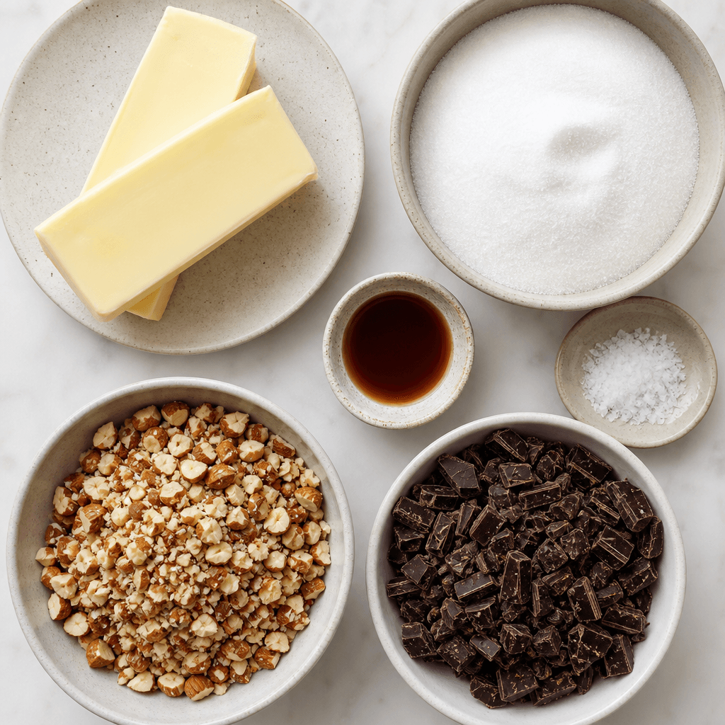Homemade Almond Roca ingredients