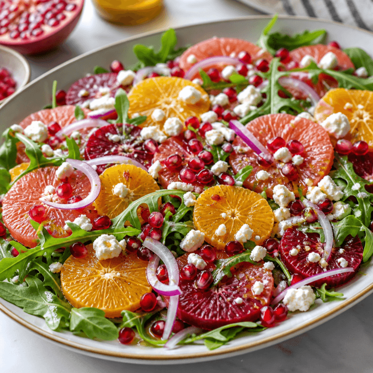 Winter Citrus Salad with Pomegranate and Feta