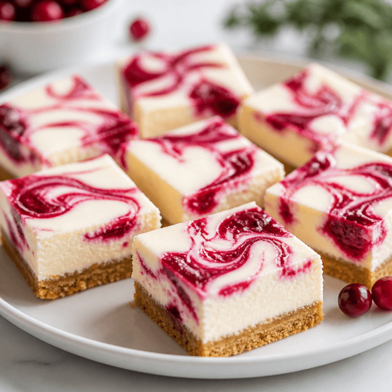 Cranberry Cheesecake Bars (Easy Holiday Dessert)