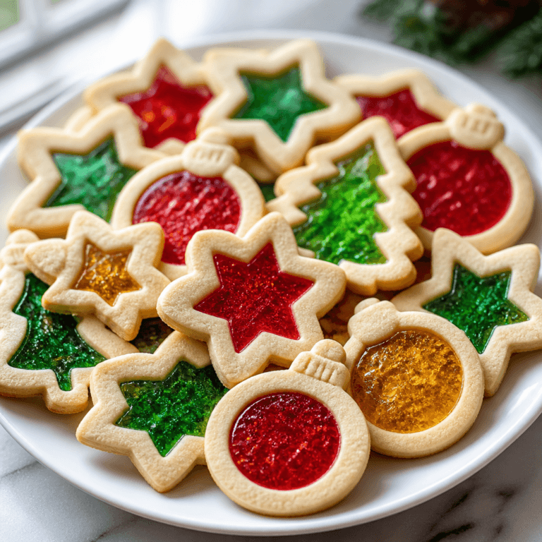 Stained Glass Cookies: Vibrant Holiday Window Cookies