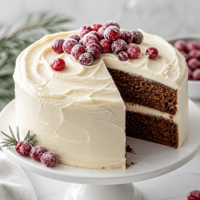 Gingerbread Layer Cake with Cream Cheese Frosting