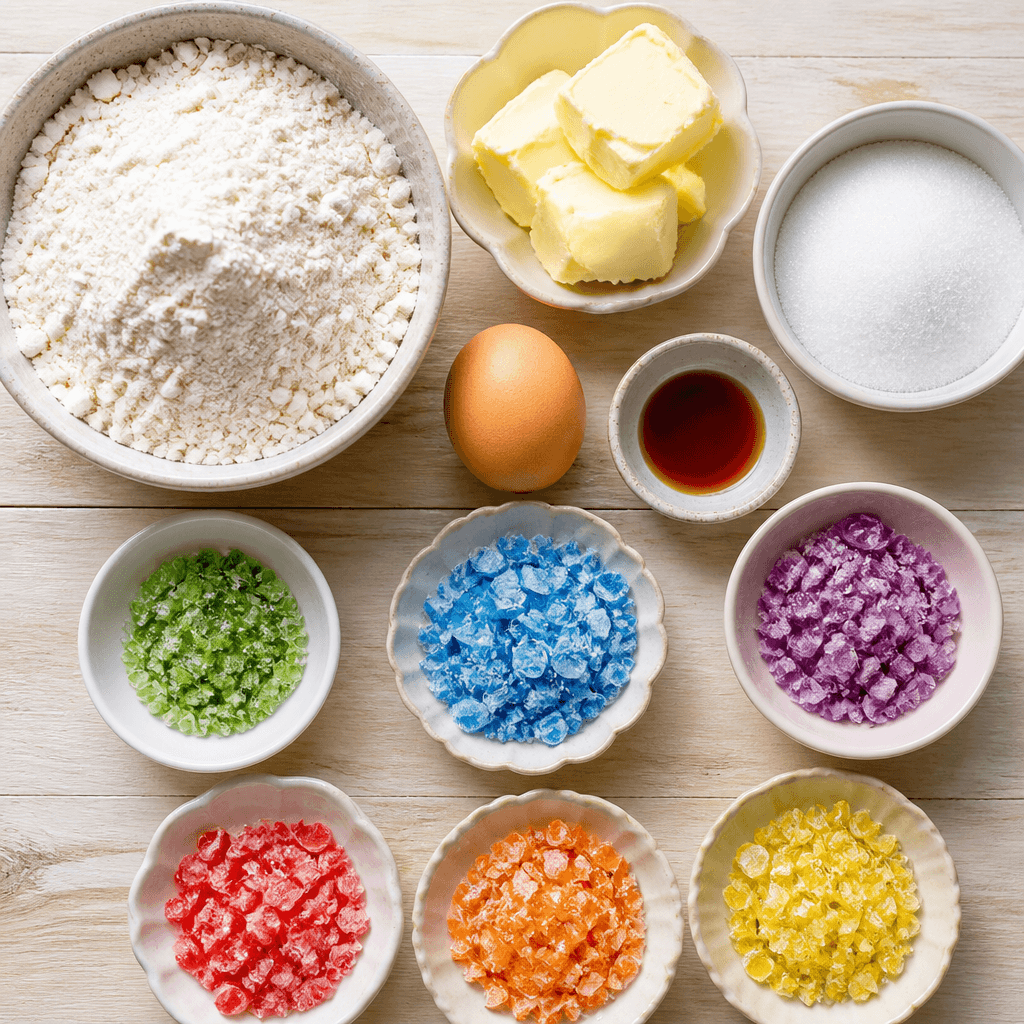 Stained Glass Cookies ingredients