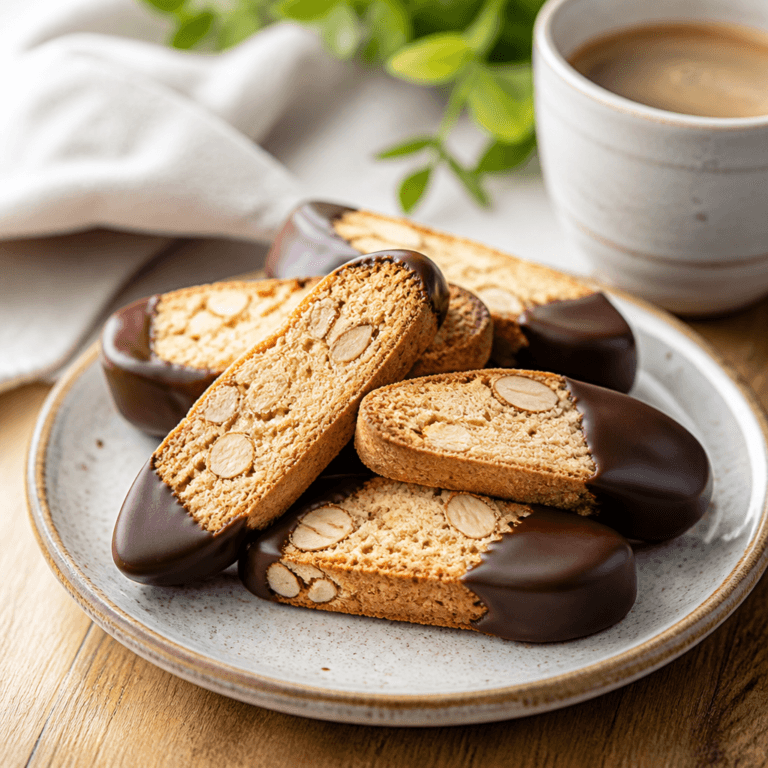 Chocolate Dipped Biscotti: Crisp Recipe Perfect for Gifting