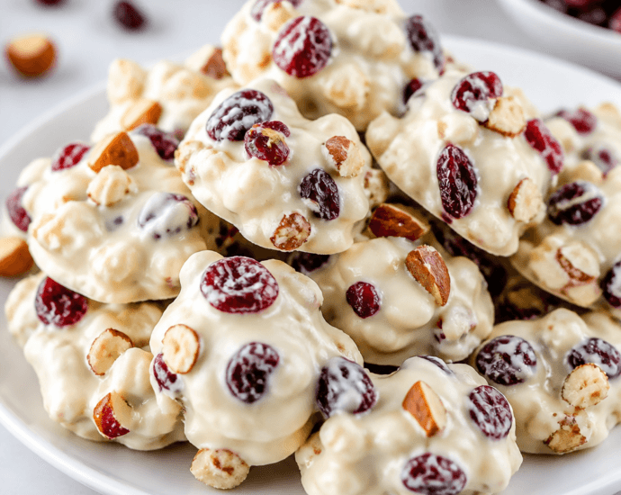 White Chocolate Cranberry Clusters