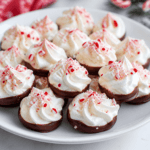 Chocolate Dipped Peppermint Meringues Recipe