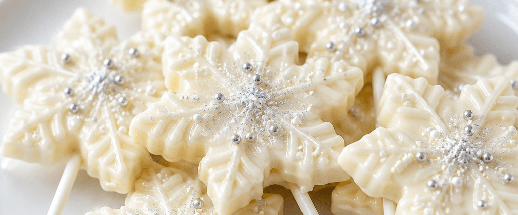 Delightful Snowflake White Chocolate Lollipops Recipe
