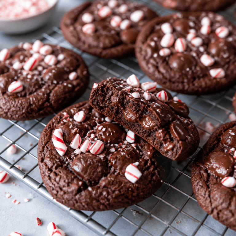 Double Chocolate Peppermint Cookies