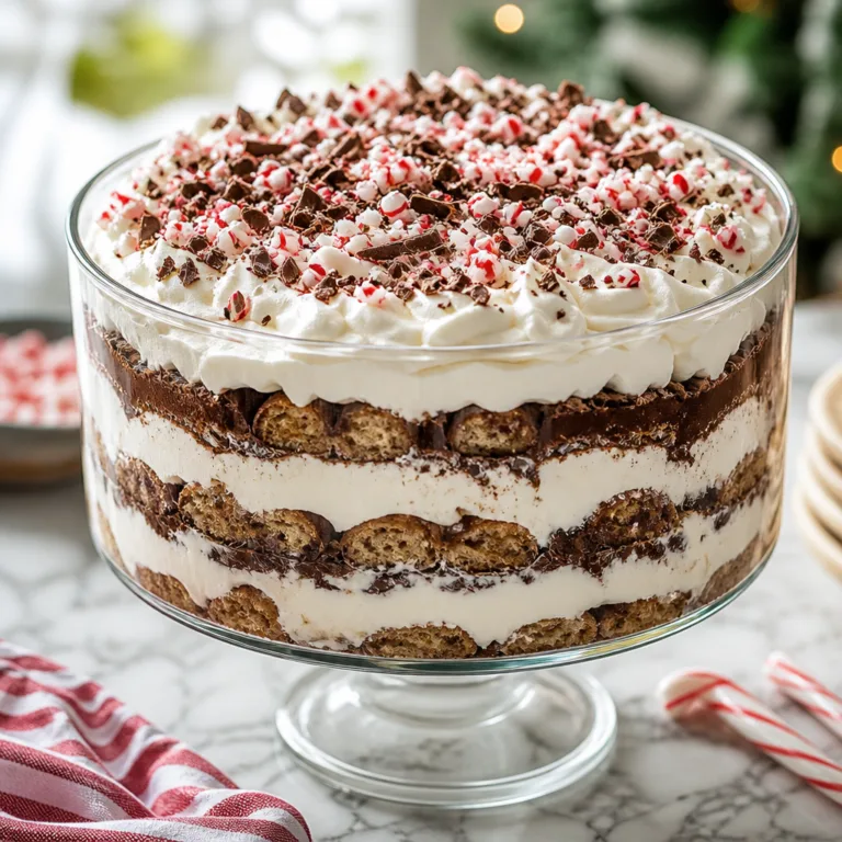 Tiramisu Trifle with Chocolate and Peppermint (No-Bake)