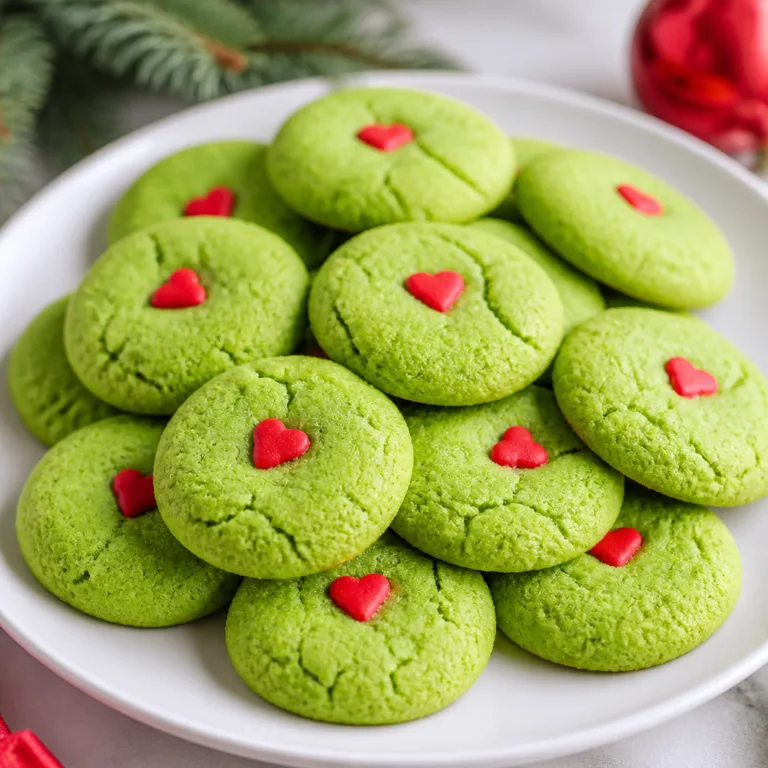 Grinch Cookies (Easy Green Christmas Cookie Recipe)