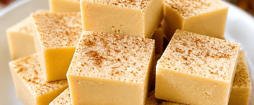 Creamy Homemade Eggnog Fudge Recipe