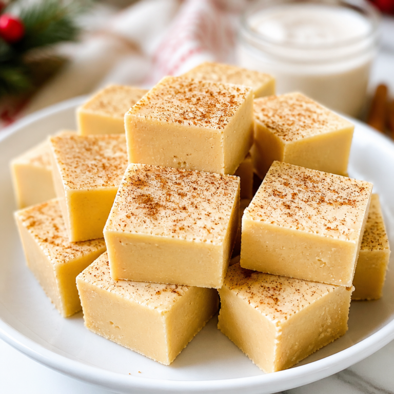 Eggnog Fudge: Creamy Homemade Holiday Recipe