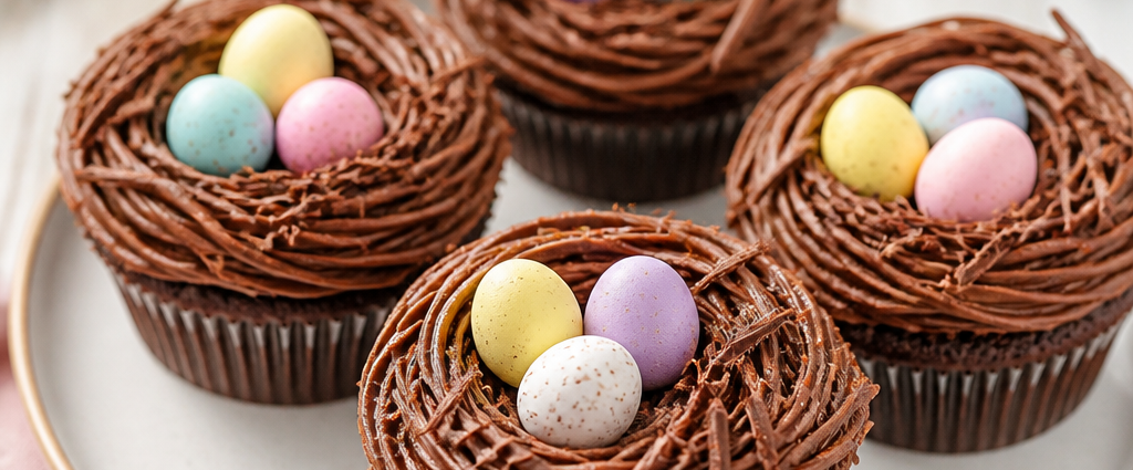 Delightful Chocolate Nest Cupcakes for Spring Celebrations