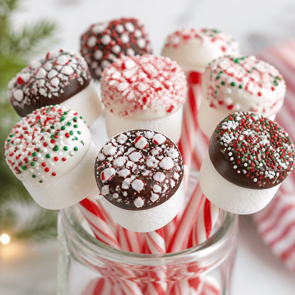 Candy Cane Marshmallow Pops (Easy No-Bake Holiday Treat)
