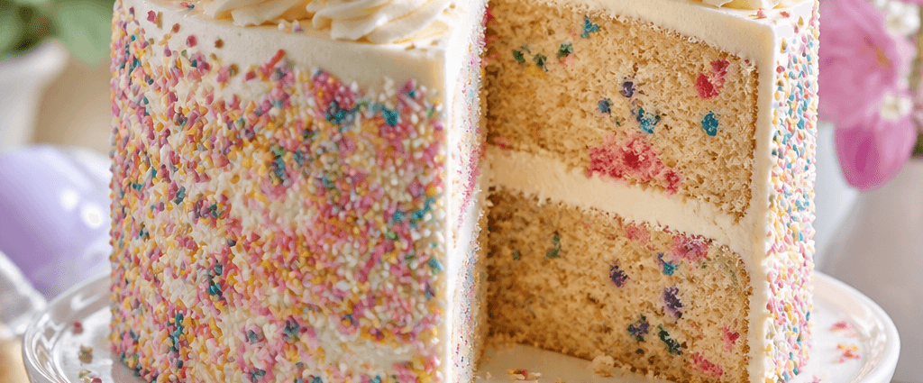 Festive Funfetti Easter Cake