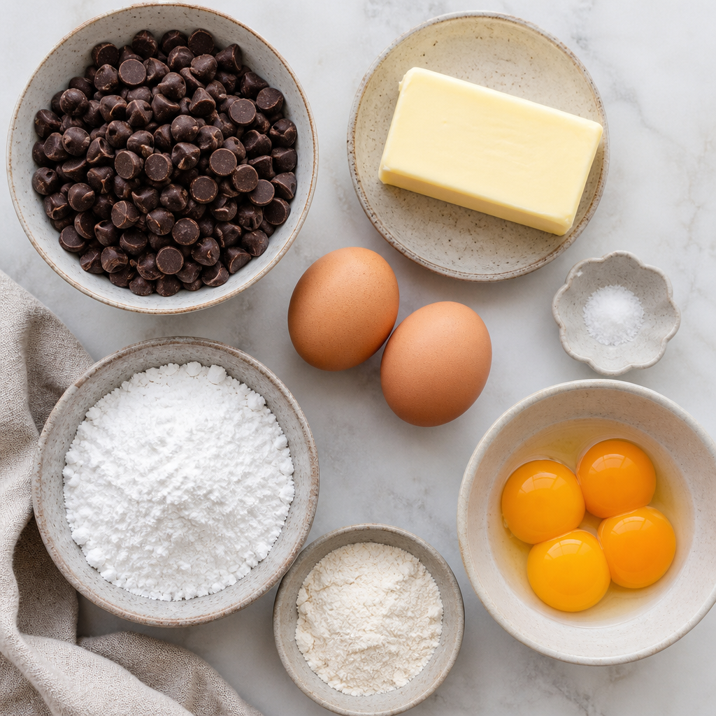 Instant Pot Lava Cake (Decadent Molten Chocolate) ingredients