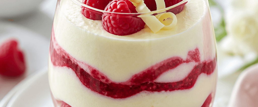 Dreamy White Chocolate Raspberry Mousse