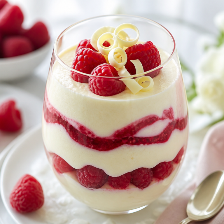 White Chocolate Raspberry Mousse Recipe (Easy & No-Bake)