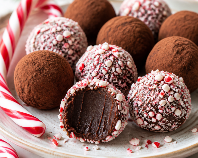 Decadent Chocolate Peppermint Truffles