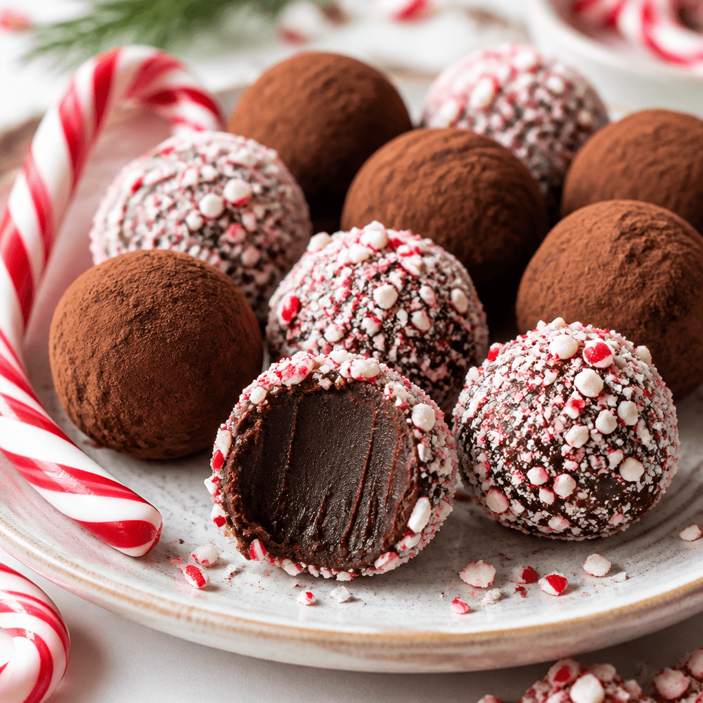 Chocolate Peppermint Truffles (Easy No-Bake)