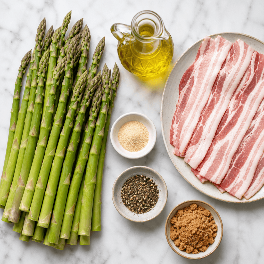 Savory Bacon Wrapped Asparagus Bundles for Any Occasion ingredients