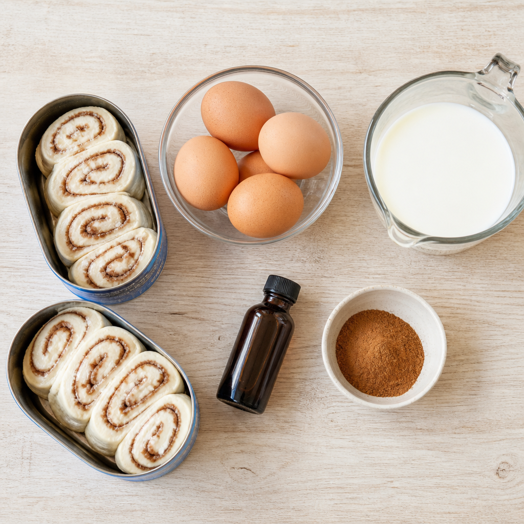 Instant Pot Cinnamon Roll Casserole (Easy Recipe) ingredients