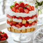 Delicious Strawberry Shortcake Trifle Layers