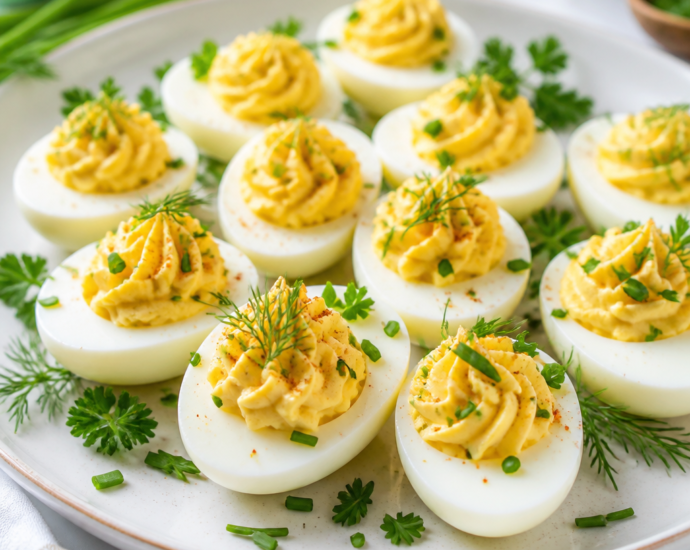 Deviled Eggs with Spring Herbs