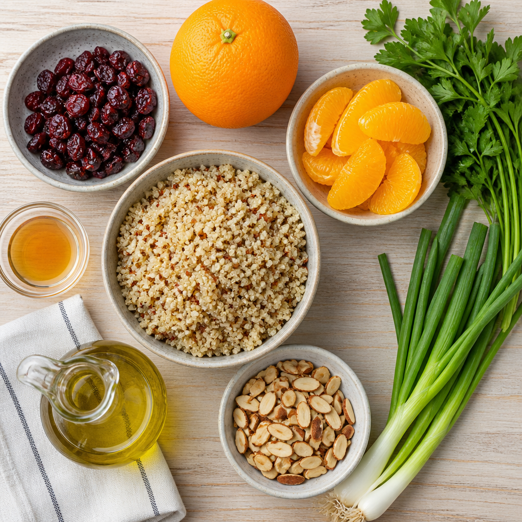 Cranberry Quinoa Salad Recipe ingredients