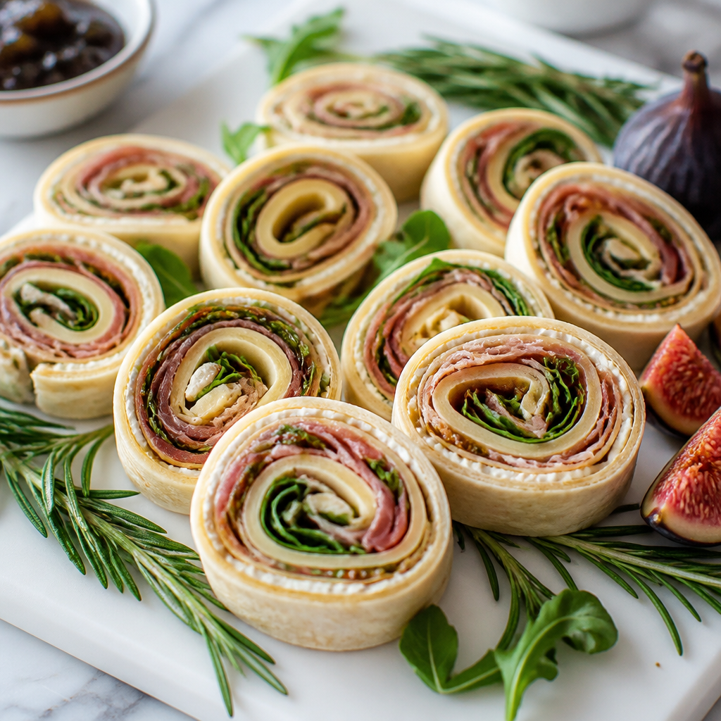 Holiday Charcuterie Pinwheels (Easy Make-Ahead Appetizer)