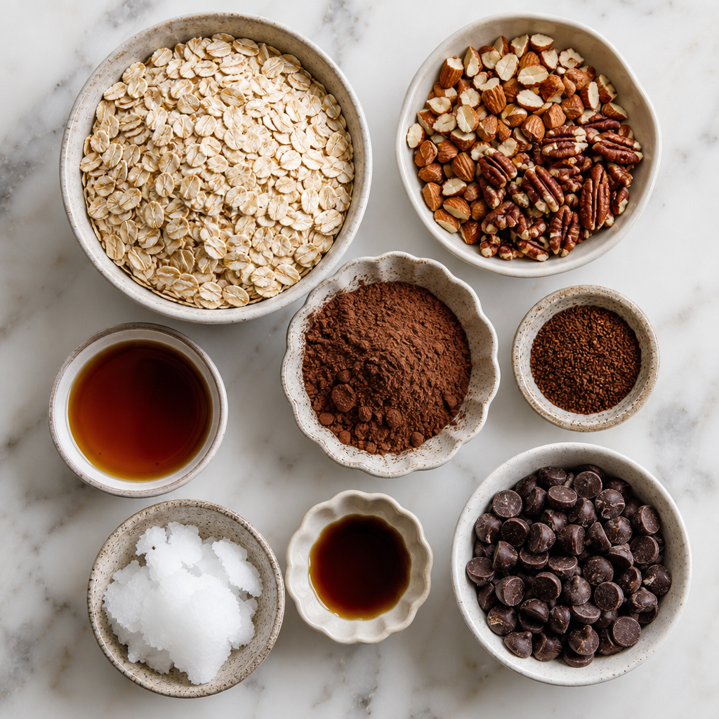 Mocha Espresso Granola ingredients