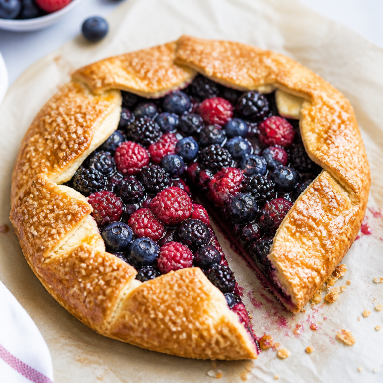Berry Galette (Easy Rustic Free-Form Tart)