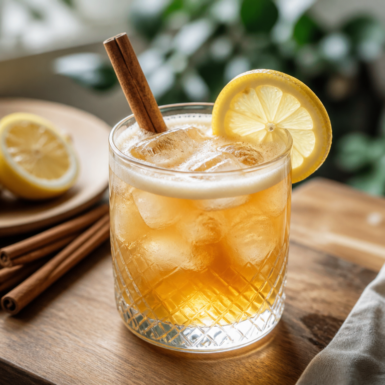 Maple Whiskey Sour Recipe (Cinnamon Bourbon Cocktail)