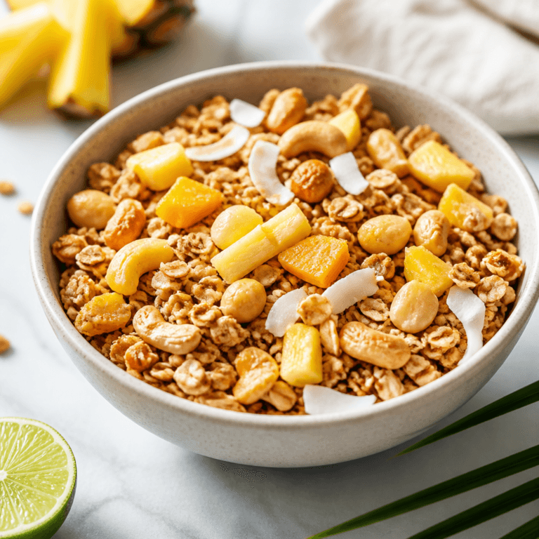 Tropical Granola (Easy Coconut Mango Recipe)