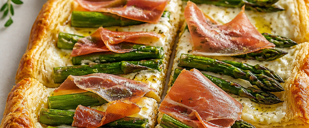 Asparagus and Prosciutto Tart