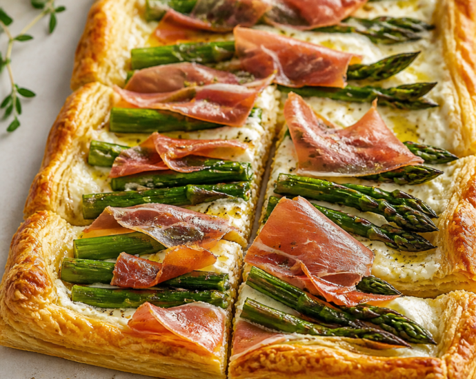 Asparagus and Prosciutto Tart