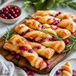 Cranberry Brie Puff Pastry Twists
