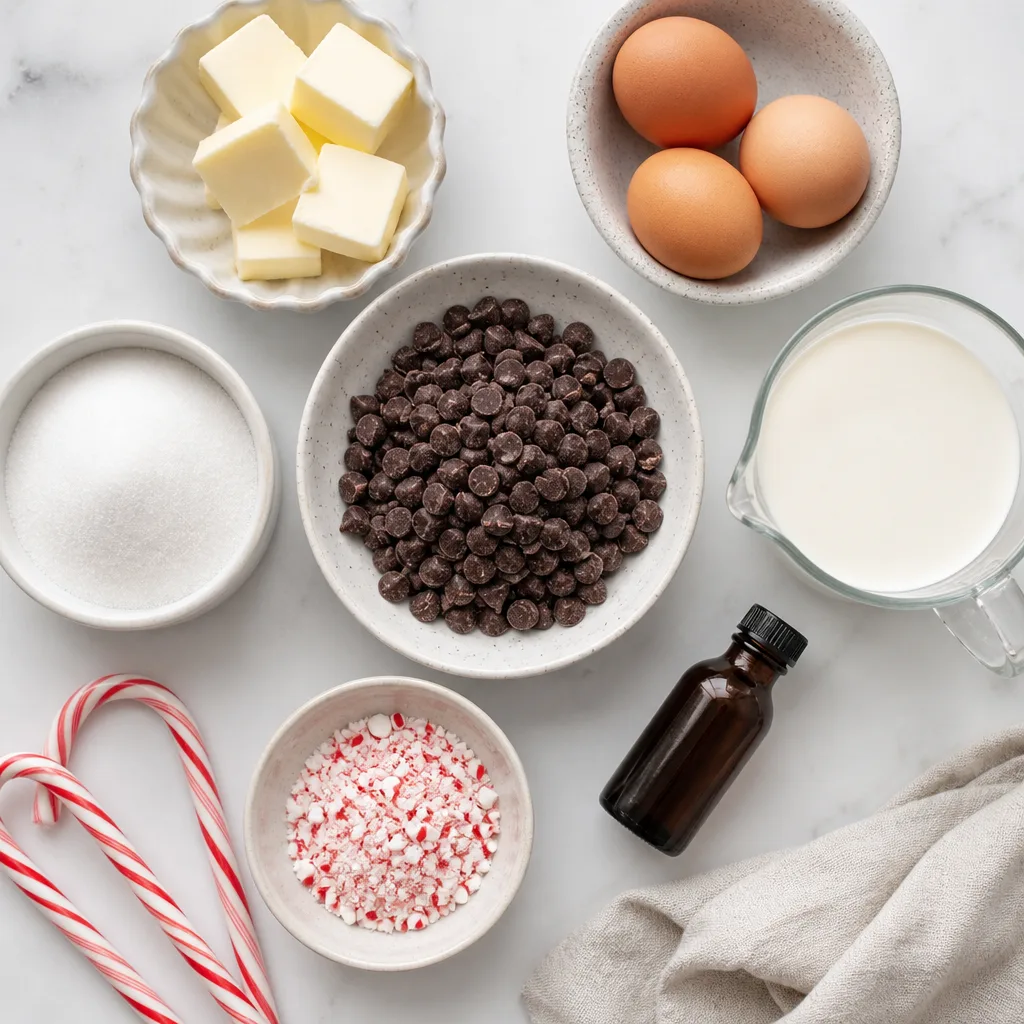 Peppermint Mousse Cups ingredients