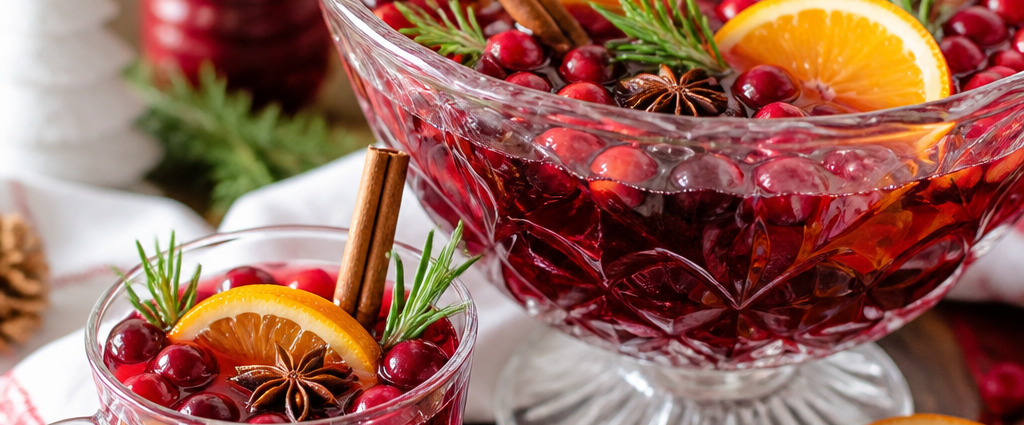 Warm Spiced Cranberry Holiday Punch Recipe