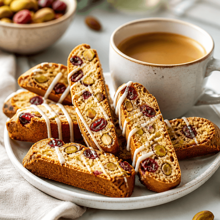 Cranberry Pistachio Biscotti (Crunchy, Easy Holiday Recipe)