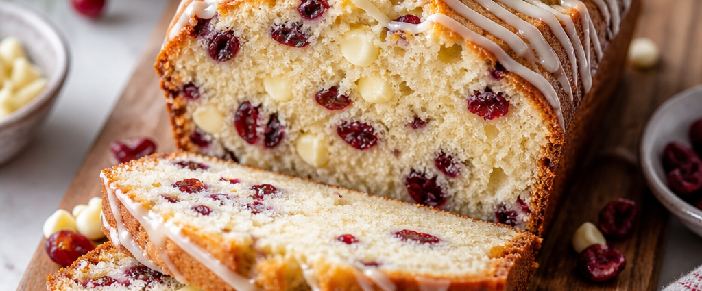 Moist White Chocolate Cranberry Bread Recipe for Holiday Baking