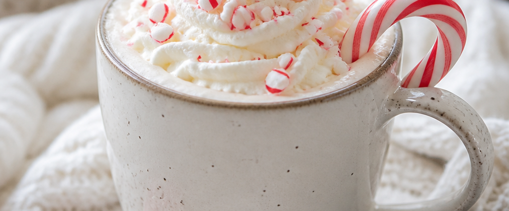 Cozy Peppermint White Hot Chocolate