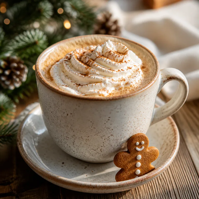 Gingerbread Latte Recipe with Eggnog for the Holidays