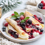 Delightful Winter Berry and Mascarpone Crepes Recipe
