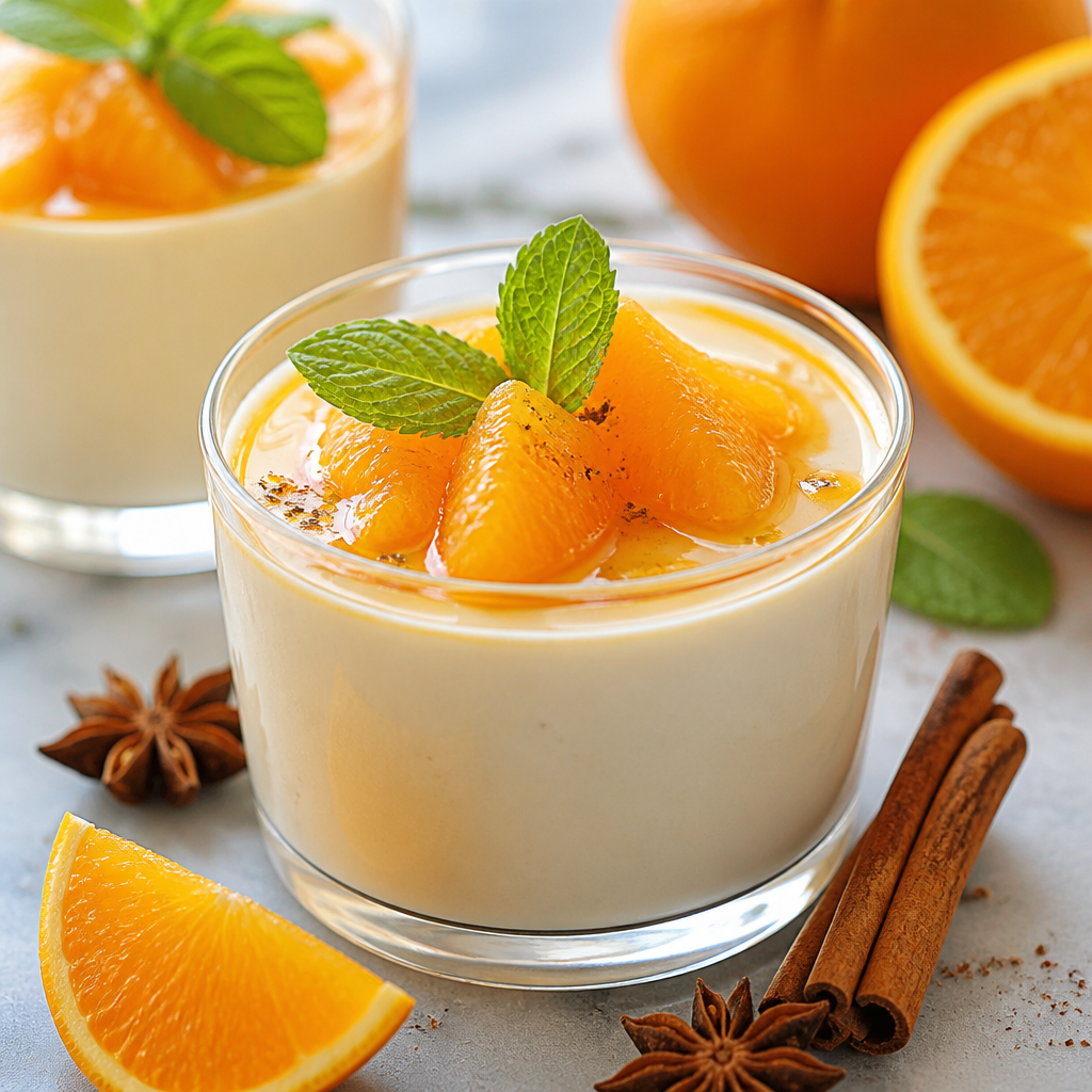 Creamy Orange Panna Cotta