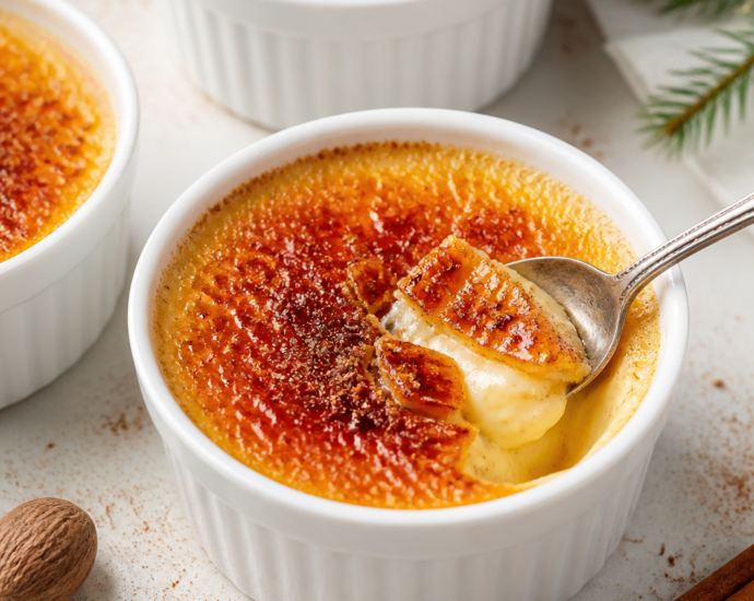 Decadent Eggnog Creme Brulee