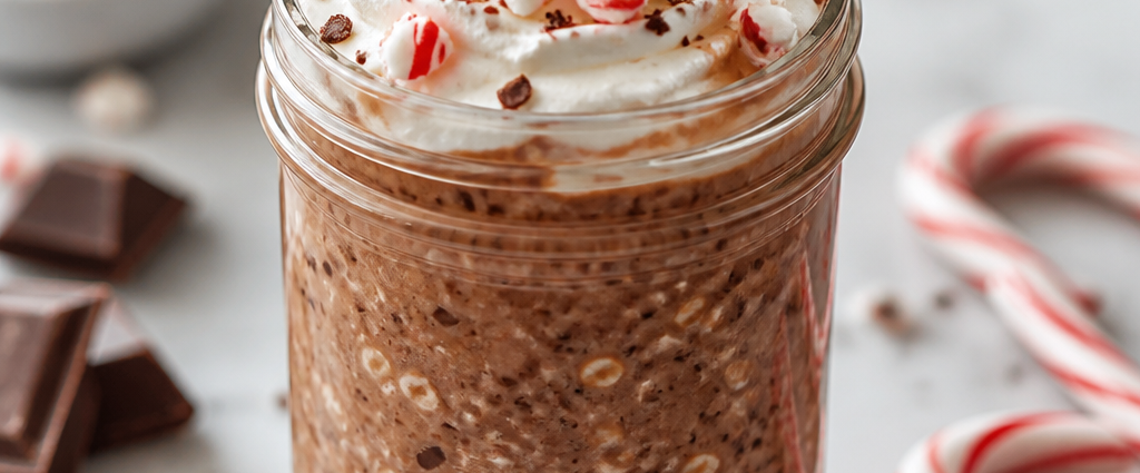 Peppermint Mocha Overnight Oats