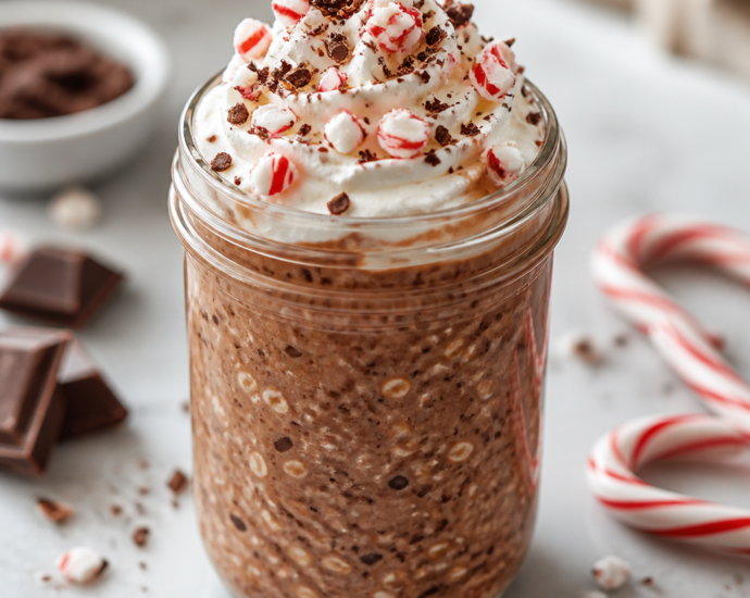 Peppermint Mocha Overnight Oats