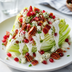 Wedge Salad with Pomegranate Seeds